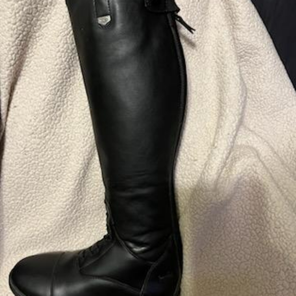 Horze Rover Womens Tall Field Boots - Black39 EU regular - Picture 3 of 5